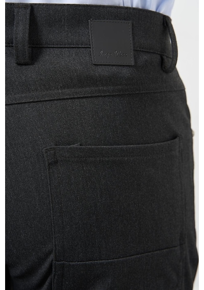 İmza Koyu Antrasit Düz Gabardin Esnek 5 Cep Slim Fit Casual Pantolon 1003245161 Koyu Antrasit