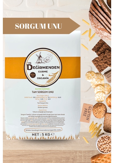 Tam Sorgum Unu (Gluten İçermez) - 20 Kilo