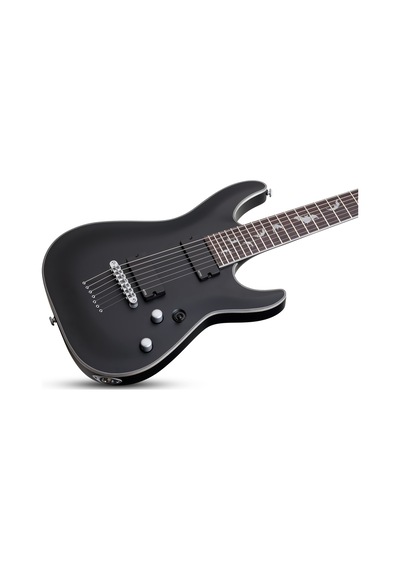 Schecter Damien Platinum-7 Elektro Gitar (Satin Black)