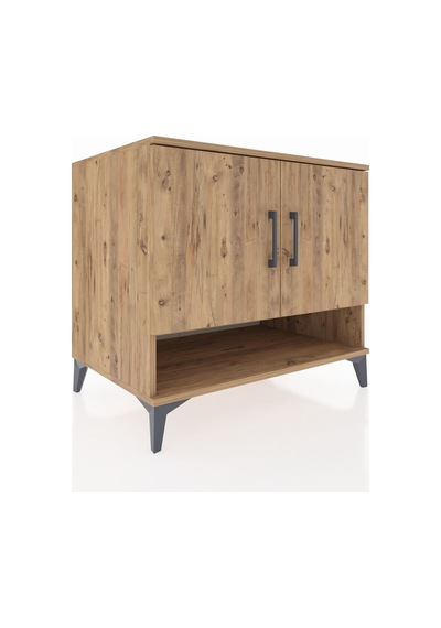 Kronos Şifonyer 2 Raflı 2 Kapaklı 88x59x80 Çam-çam Çam