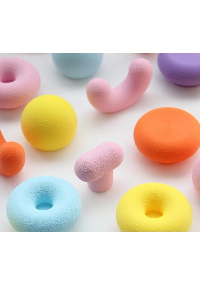 Buton Kulp Donat Bej