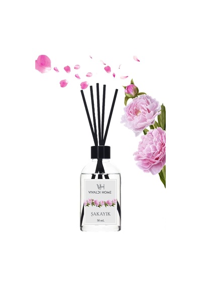 Vivaldi Home Şakayık Çiçeği Çubuklu Oda Kokusu Esansiyel Uçucu Yağ 50 ML