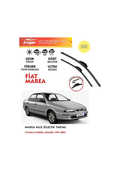 Marea Cam Muz Silecek Silgi Silgeç Takımı 1997-2002 Arası
