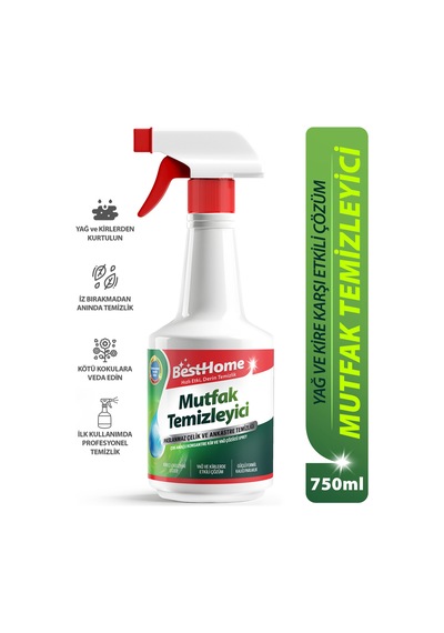 Clean Ultra Güçlü Mutfak Yüzey Temizleyici Ve Yağ Sökücü Limon Kokulu Sprey 750 Ml - 704740523 Diğer