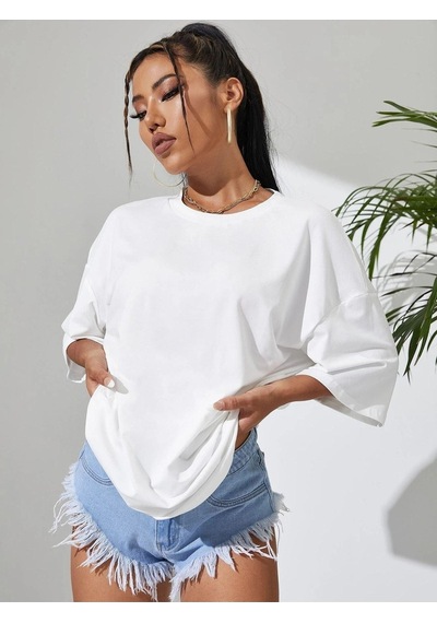 Beyaz Oversize T-shirt - Oversize Unisex Beyaz Beyaz Oversize T-shirt - Oversize Unisex Beyaz