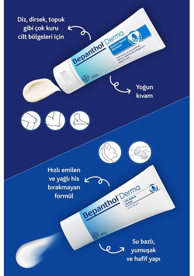 Bepanthol Derma Onarıcı Bakım Merhemi 50 G + Onarıcı Bakım Merhemi 3 x 3.5 G