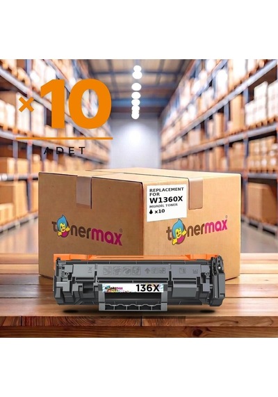 Hp Laserjet Mfp M236d Uyumlu  Toner Çipli W1360x 10'lu 2.600 Sayfa