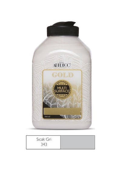 Artdeco Gold Multi Surface Akrilik Boya 500 Ml. 343 Sıcak Gri
