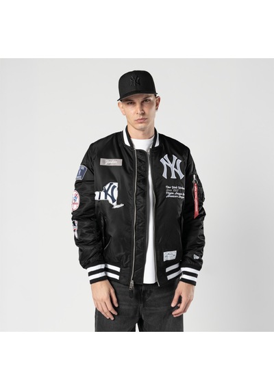 Alpha Industries X New Era New York Yankees Ma-1 Bomber Erkek Siyah Mont 60747974 Çok Renkli