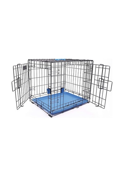 M-pets Voyager 2 Kapılı Köpek Kafesi Xlarge Mavi 106x71x76 Cm 244-52028.04