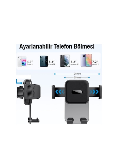Ally Ml-217 Araç İçi Havalandırma Telefon Tutucu