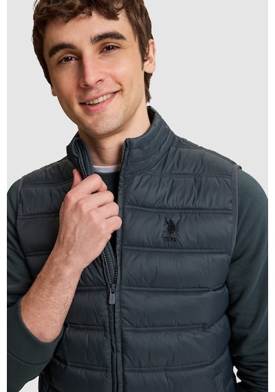 U.S. Polo Assn. Erkek Gri Yelek 50328196-vr076 Sıs