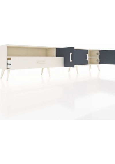 Arges Tv Ünitesi 3 Raflı Tek Çekmeceli 3 Kapaklı 220x30x51 Aytaşı-antrasit/aytaşı Antrasıt/aytası - Aytası Arges Tv Ünitesi 3 Raflı Tek Çekmeceli 3 Kapaklı 220x30x51 Aytaşı-antrasit/aytaşı Antrasıt/aytası - Aytası