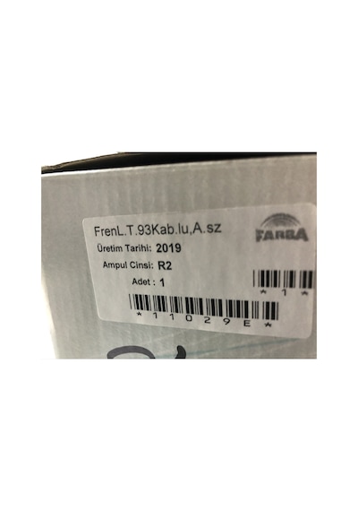 Tofas Uyumlu Dogan Slx 3.Stop Cam Önü Fren Lambasi Farba Aygersan Ücrets 406327653