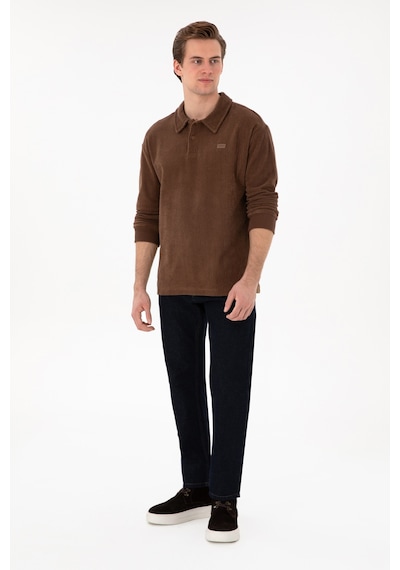 U.s. Polo Assn. Erkek Kahverengi Sweatshirt 50290583-vr029 Kahverengi