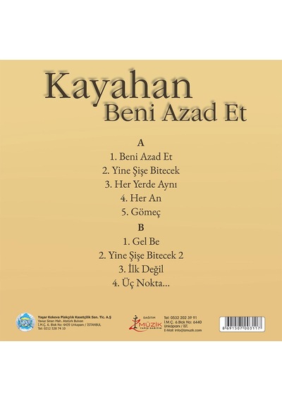 Kayahan - Beni Azad Et Plak