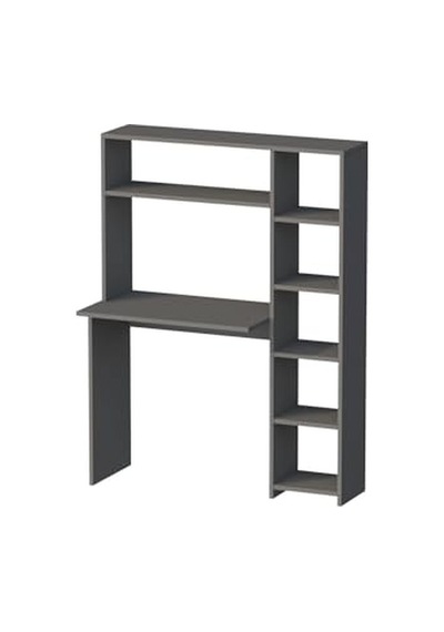 Duru Kitaplıklı Çalışma Masası Antrasit 120x60