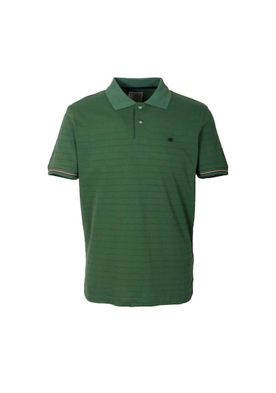 Erkek Polo Yaka Tişört Olive Dokulu Slim Fit Ribanalı Kol T-shirt Ncs Jeans 1152-olive Yeşil
