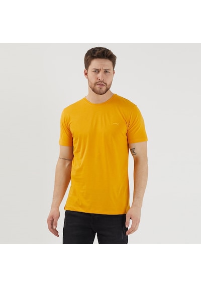Slazenger SANDER KTN Erkek  Hardal Tişört