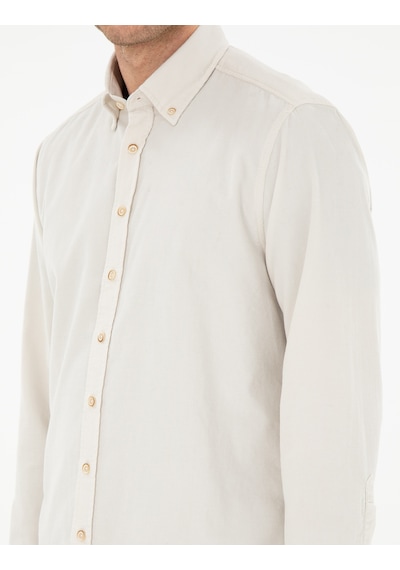 Pierre Cardin Erkek Vizon Gömlek Desenli 50292347-vr052 Vizon