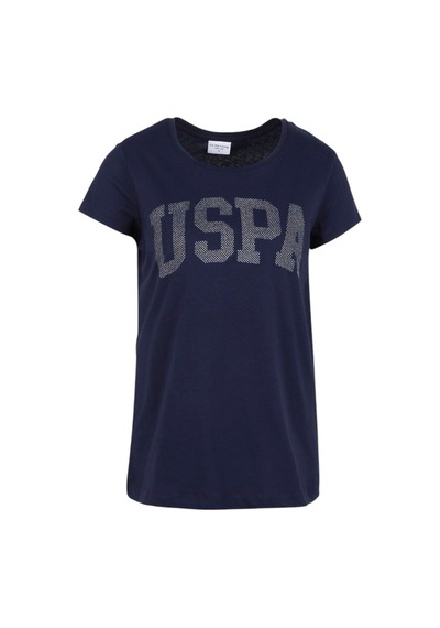 U.S. Polo Assn. Kadın Basic Bisiklet Yaka Tişört Lacivert