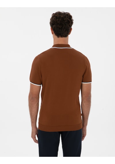 Pierre Cardin Erkek Pas Kazak /triko 50315745-vr040 Açık Turuncu