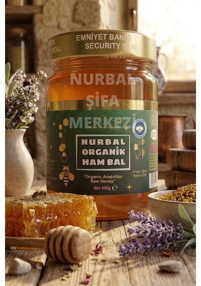 Nurbal Şifa Organik Ham Bal 450 G
