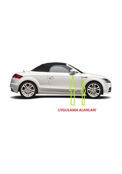 Audi S Line TT TTS Yan Aynalar Ve Çamurluk Yanı Damla Desen Bıçak