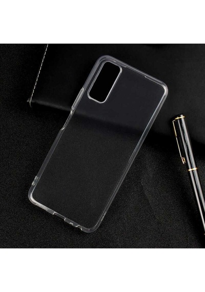 Vivo Y20 Kılıf Zore Süper Silikon Kapak Renksiz
