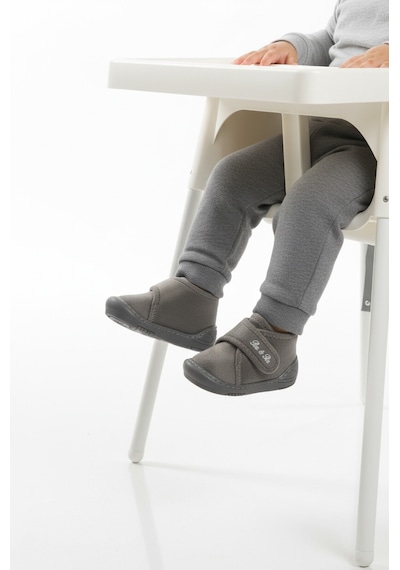Ayakmod Gri Süet Cırtlı Bebek Panduf Ba&ba 058989 B Gri