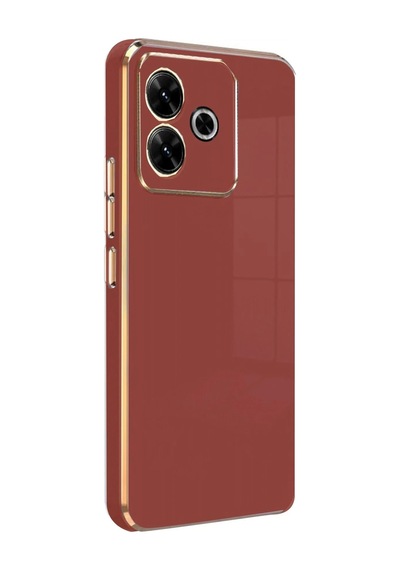 Newface - 804 - Xiaomi Redmi 13 4g Kılıf Volet Silikon - Edntrend - - Kırmızı