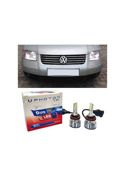 Vw Passat B5.5 Led Xenon Kısa Far Ampulü H7 Duo Yeni Seri Beyaz 2000-2005