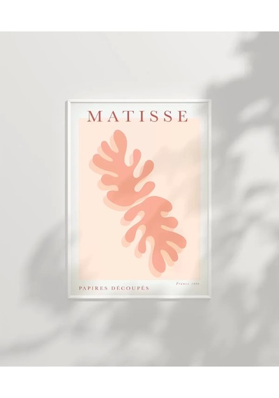 Çerçevesiz Poster Matisse Pembe Bitki
