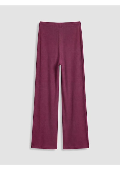 Lcw Dream Bordo Beli Lastikli Geniş Paça Kadın Pijama Altı