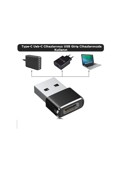 Cafele Apple Uyumlu MacBook /Matebook Type-C Dişi Usb Erkek Çevirici (458529631)