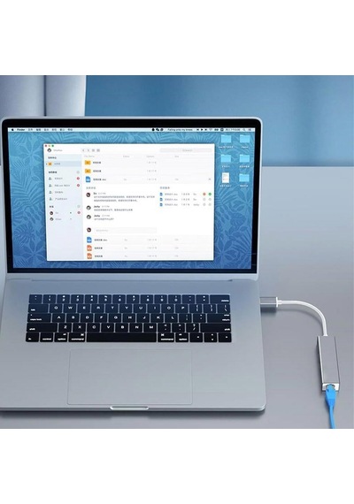 Cr42 Usb 3.0'dan Ethernet Rj45'e 1000 Mbps Çevirici Adaptör İnternet Dönüştürücü Laptop Pc İle Uyumlu Alüminyum Kasa