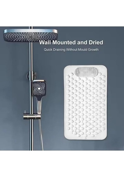 Sea Home 1 Adet Vantuzlu Banyo Ve Duş Kaydırmazı Duşa Kabin Küvet İçi Vantuzlu Banyo Paspası Beyaz Renk 36 X 69, Diğer