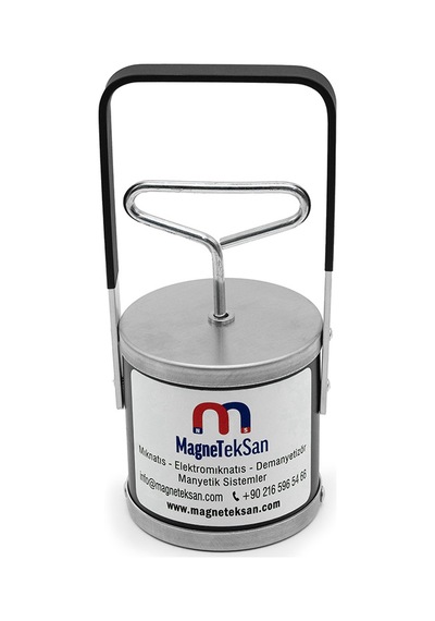 Ferrit Çek Bırak Tip El Mıknatısı 25lbs 11 Kg Portatif Metal Toplama Aparatı Isg Uyumlu Metal Atık Toplama Mıknatısı