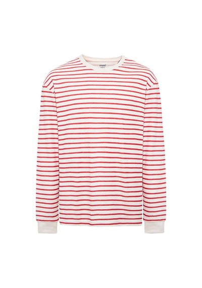 Mavi M0613157-91392 Çizgili Uzun Kollu Tişört Erkek T-shirt Kırmızı