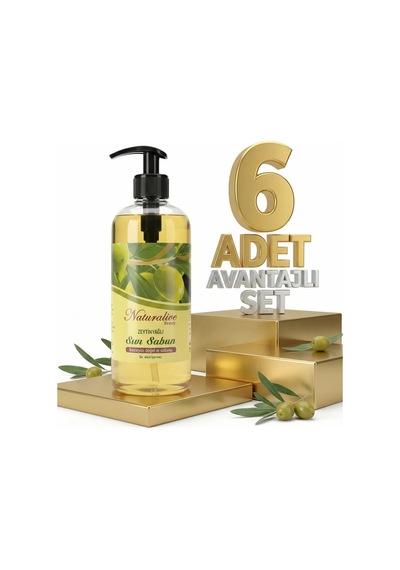 Naturalive Zeytinyağlı Sıvı Sabun 6x500 Ml