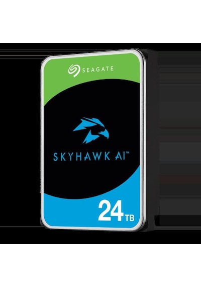 Seagate 3.5" 24tb Skyhawk Aı St24000ve002 7200 Rpm 512mb Sata-3 Güvenlik Diski Distribütör