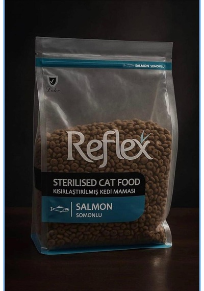 Somonlu Pirinçli Kısırlaşlaştırılmış Kedi Maması 1kg Yeni 1 Kg Zipli Paketler