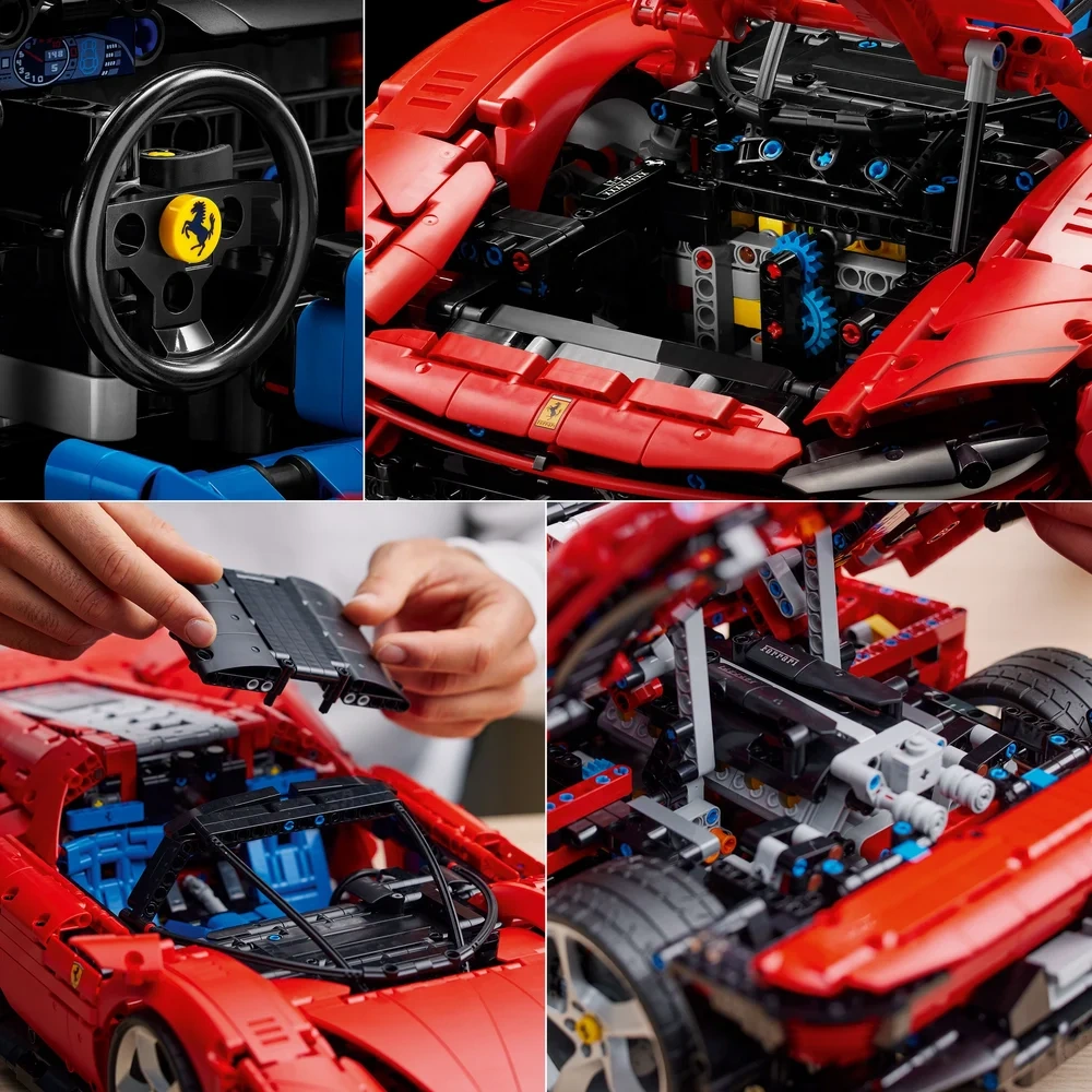 LEGO® Technic Ferrari Daytona SP3 42143 - Yetişkinler için bir Süper Araba Modeli Yapım ve Sergileme Seti (3778 Parça)