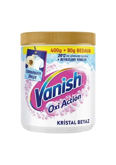 Vanish Ultimate Leke Çıkarıcı Toz Beyaz 480 Gr 16'li Paket