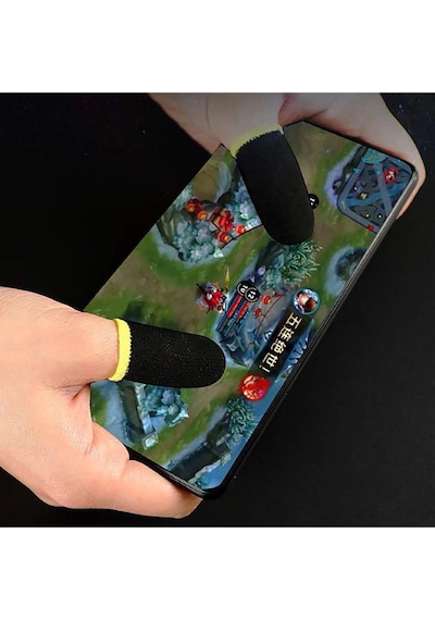 E-spor Parmak Eldivenleri 4'lü - Pubg Oyun Eldiveni Ter Geçirmez 2 Çift - 4 Parmaklık