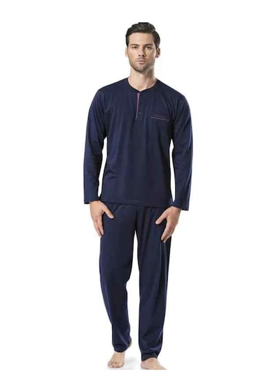 Pierre Cardin Erkek Pijama Takımı 5454 Lacivert