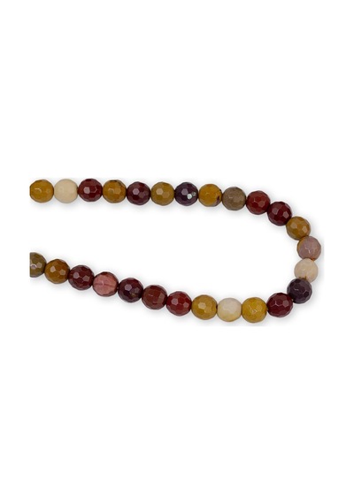 6 Mm Faset Monkay Jasper Taşı Dizi Bronz - Yeşil