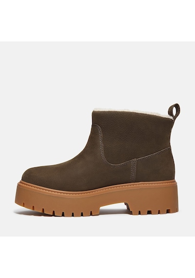 Timberland Stone Street Mid Warm Lined Kadın Bot-34029 Koyu Kahverengi