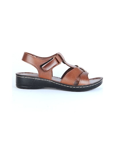 Moda Ayakkabı 01143 Polero Kadın Düz Yazlık Sandalet 001