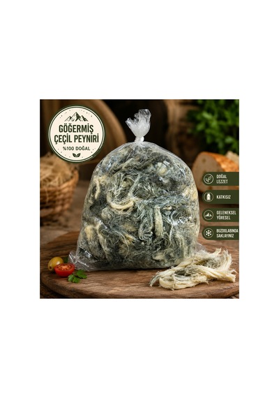 Yöresel Kars Yeşil Çeçil Peyniri Göğermiş 1 Kg